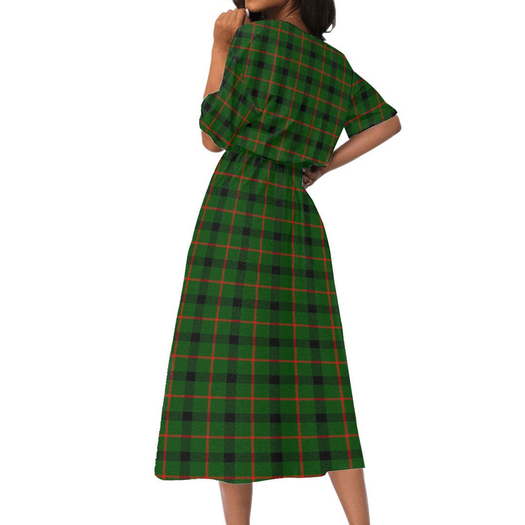 Kincaid Modern Tartan Plaid Women's Elastic Waist Dress