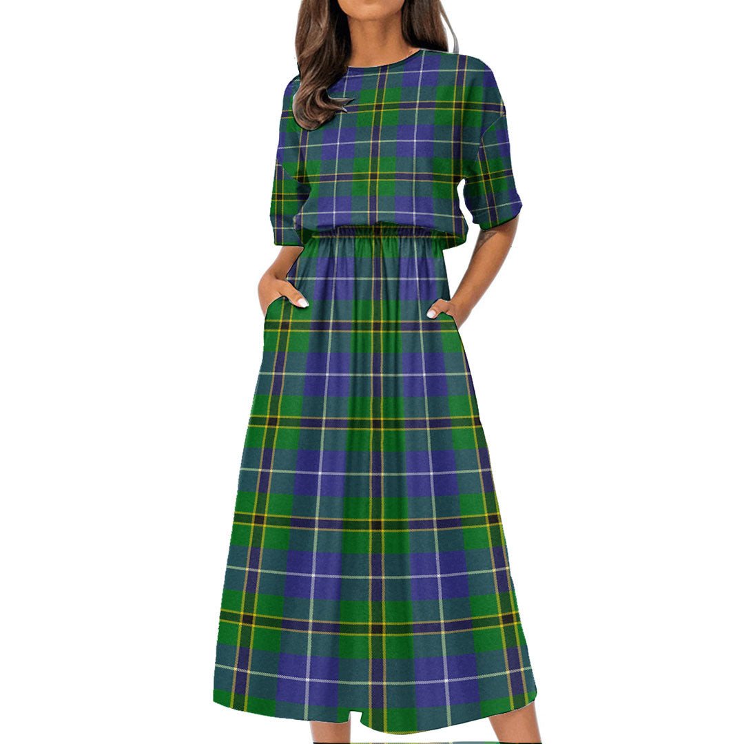 Turnbull Hunting Tartan Plaid Women's Elastic Waist Dress