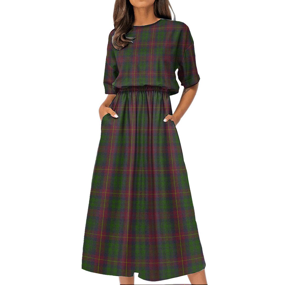 Cairns Tartan Plaid Women's Elastic Waist Dress