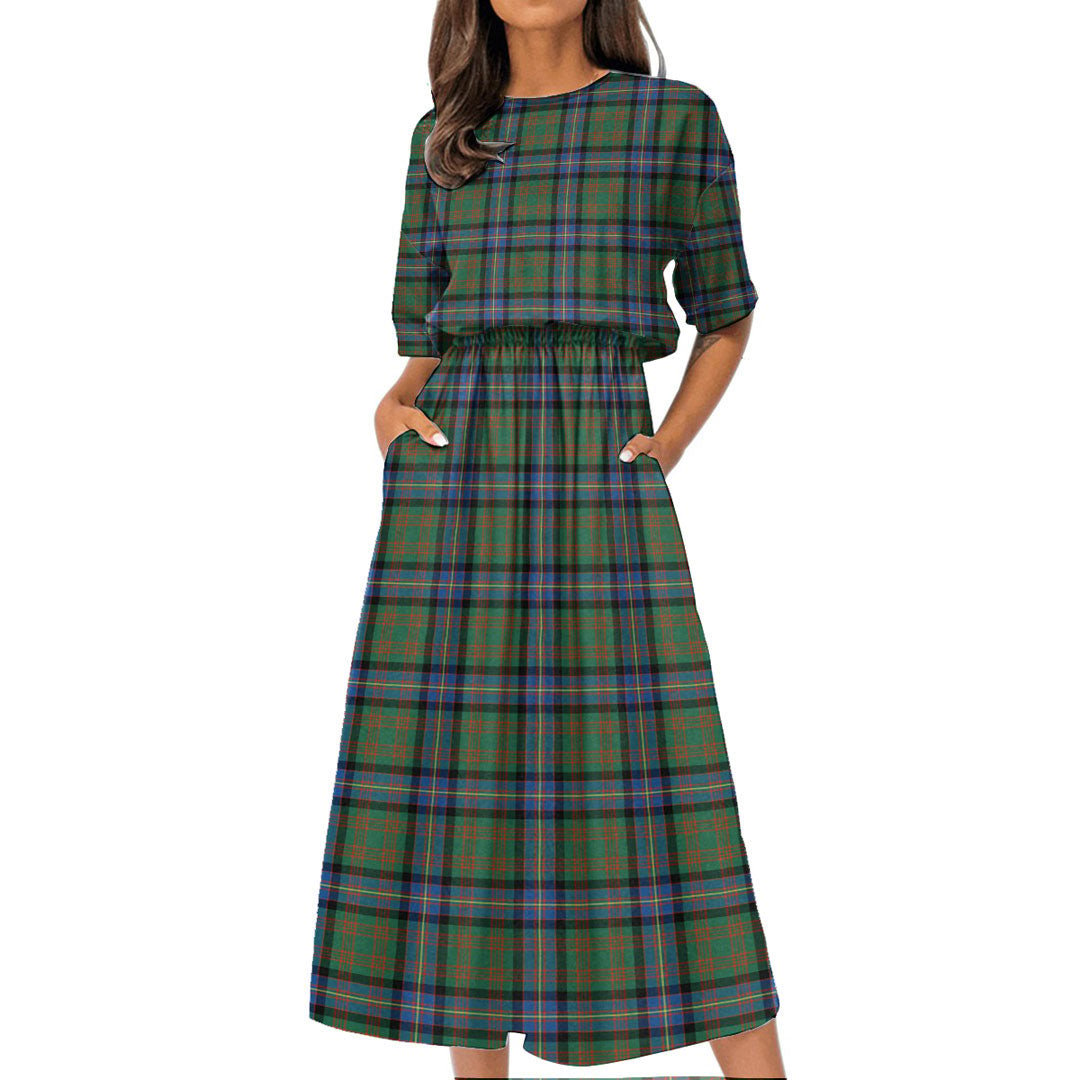 Cochrane Ancient Tartan Plaid Women's Elastic Waist Dress