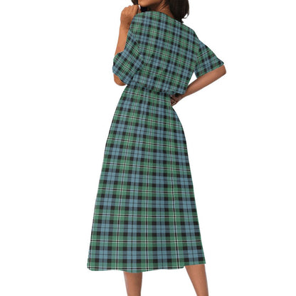 Melville Tartan Plaid Women's Elastic Waist Dress