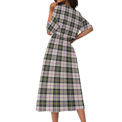 MacPherson Dress Ancient Tartan Plaid Women's Elastic Waist Dress