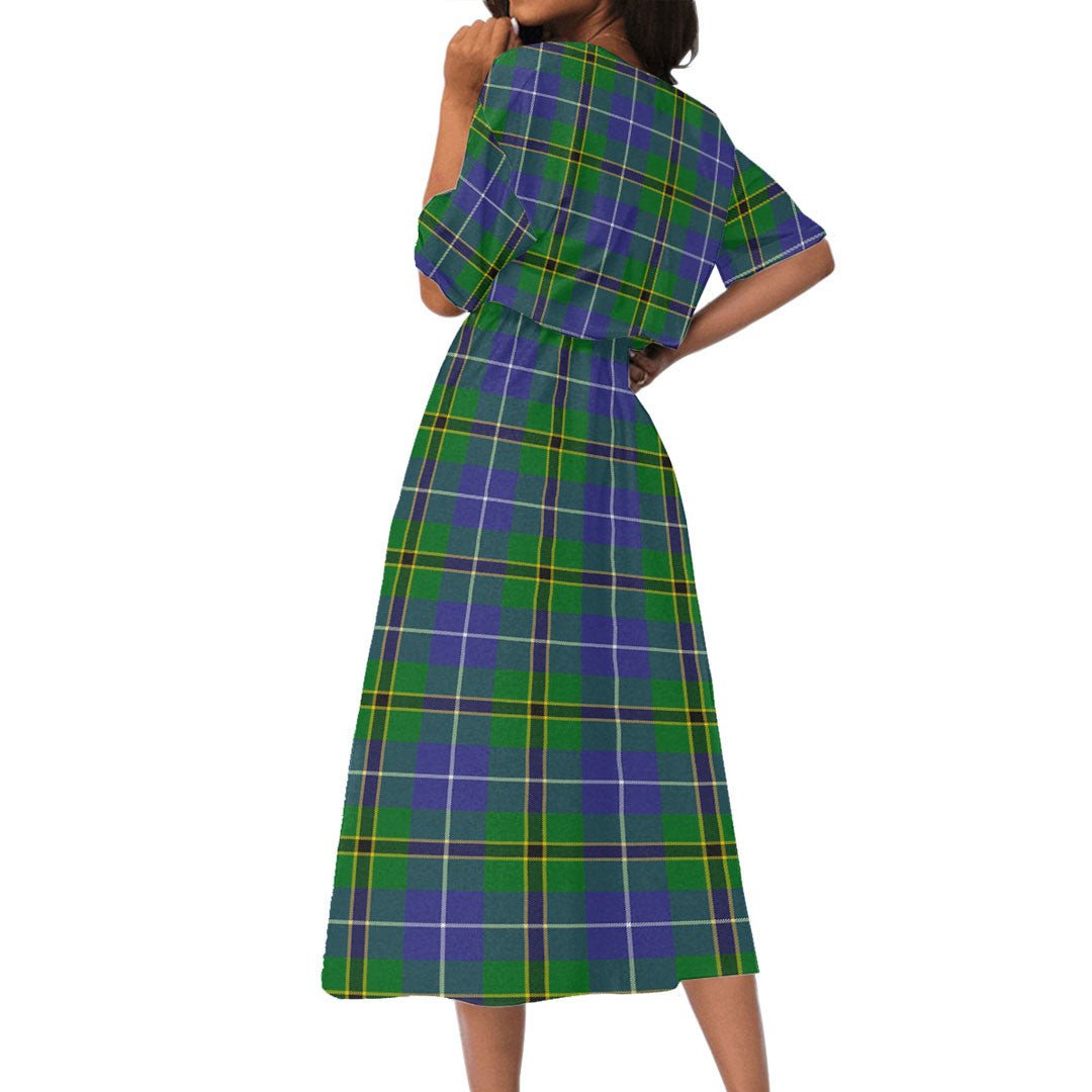 Turnbull Hunting Tartan Plaid Women's Elastic Waist Dress