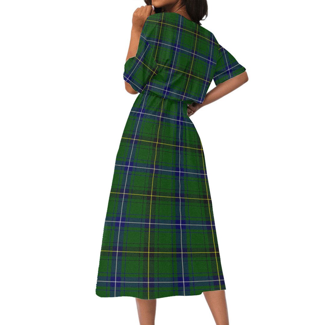 Henderson Modern Tartan Plaid Women's Elastic Waist Dress