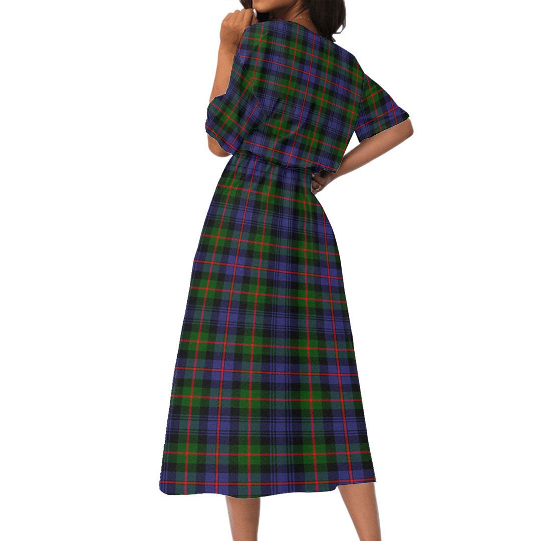 Murray of Atholl Modern Tartan Plaid Women's Elastic Waist Dress