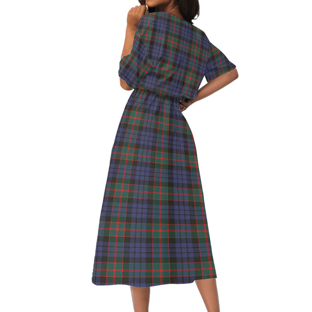 Fletcher of Dunans Tartan Plaid Women's Elastic Waist Dress