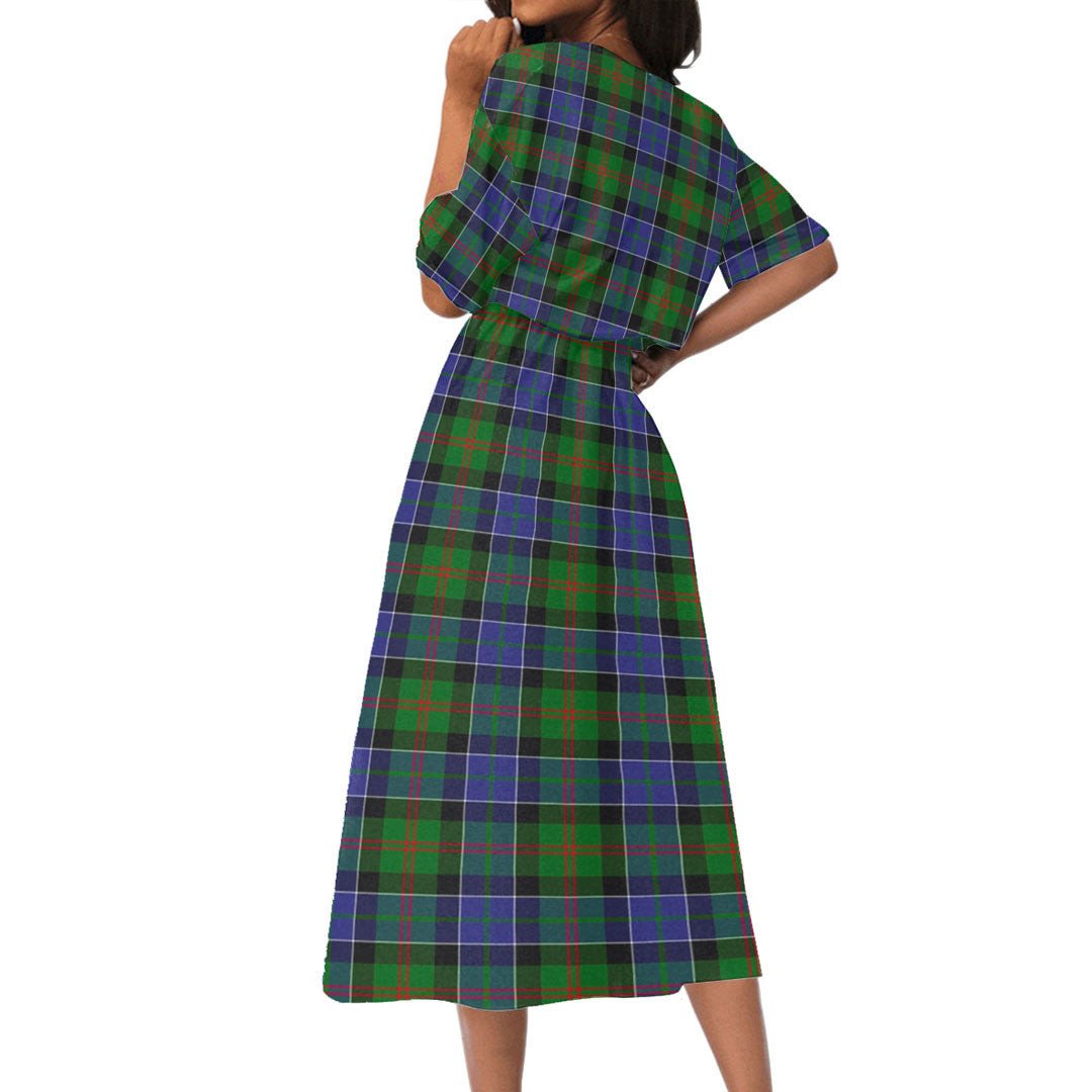 Paterson Tartan Crest Women's Elastic Waist Dress