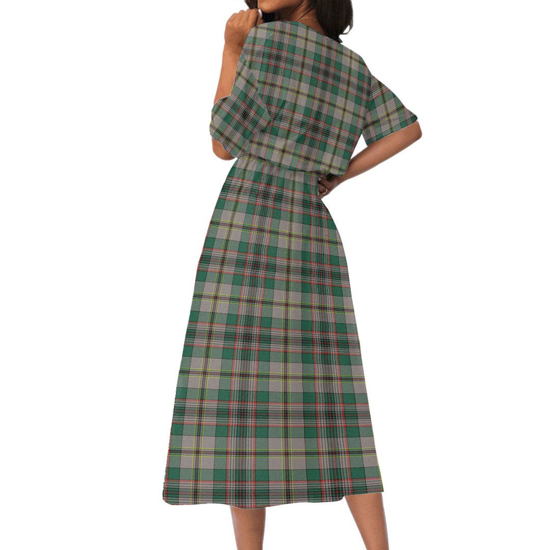 Craig Ancient Tartan Crest Women's Elastic Waist Dress