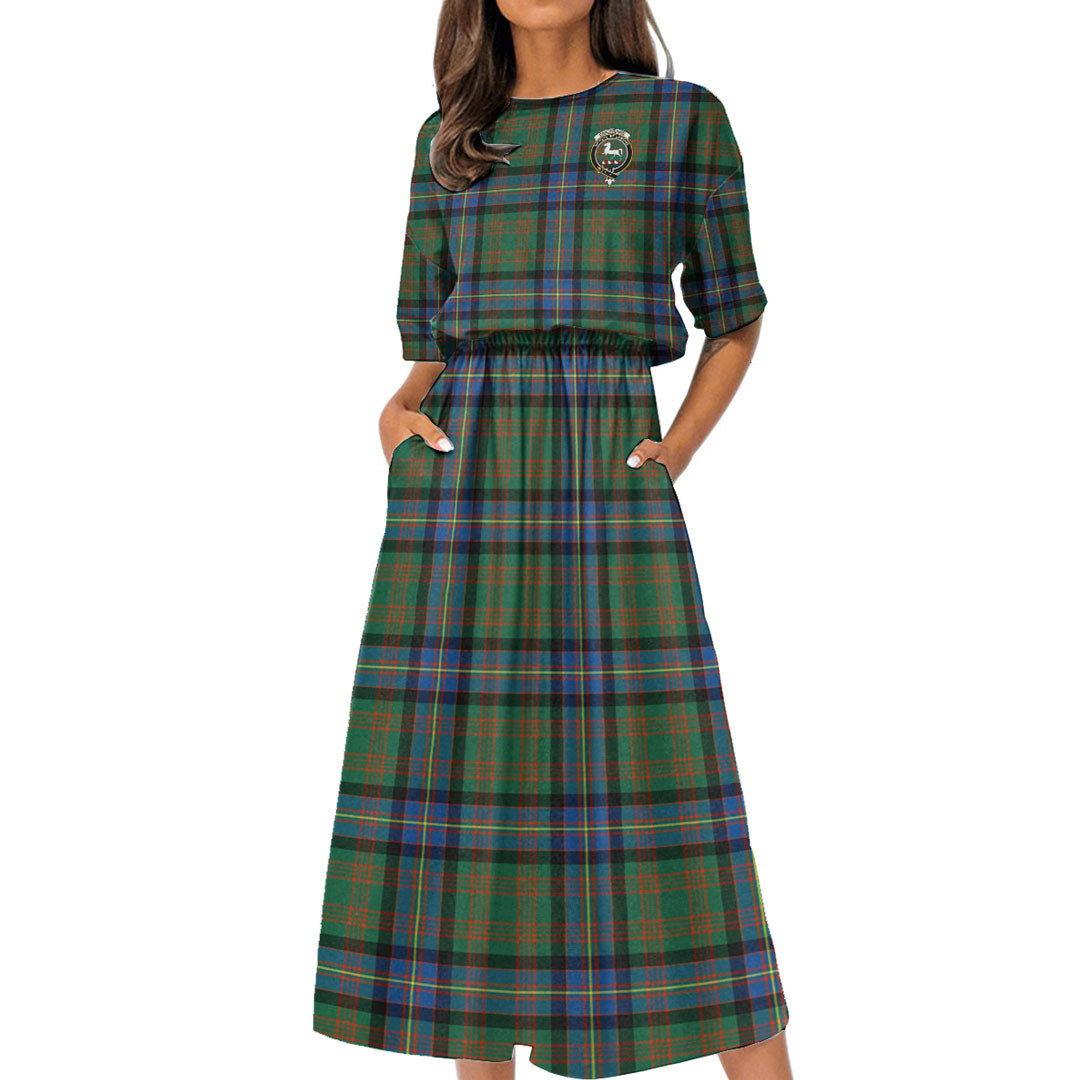 Cochrane Ancient Tartan Crest Women's Elastic Waist Dress