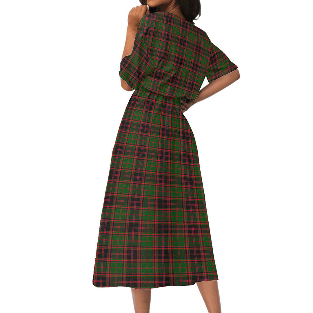 Buchan Modern Tartan Crest Women's Elastic Waist Dress