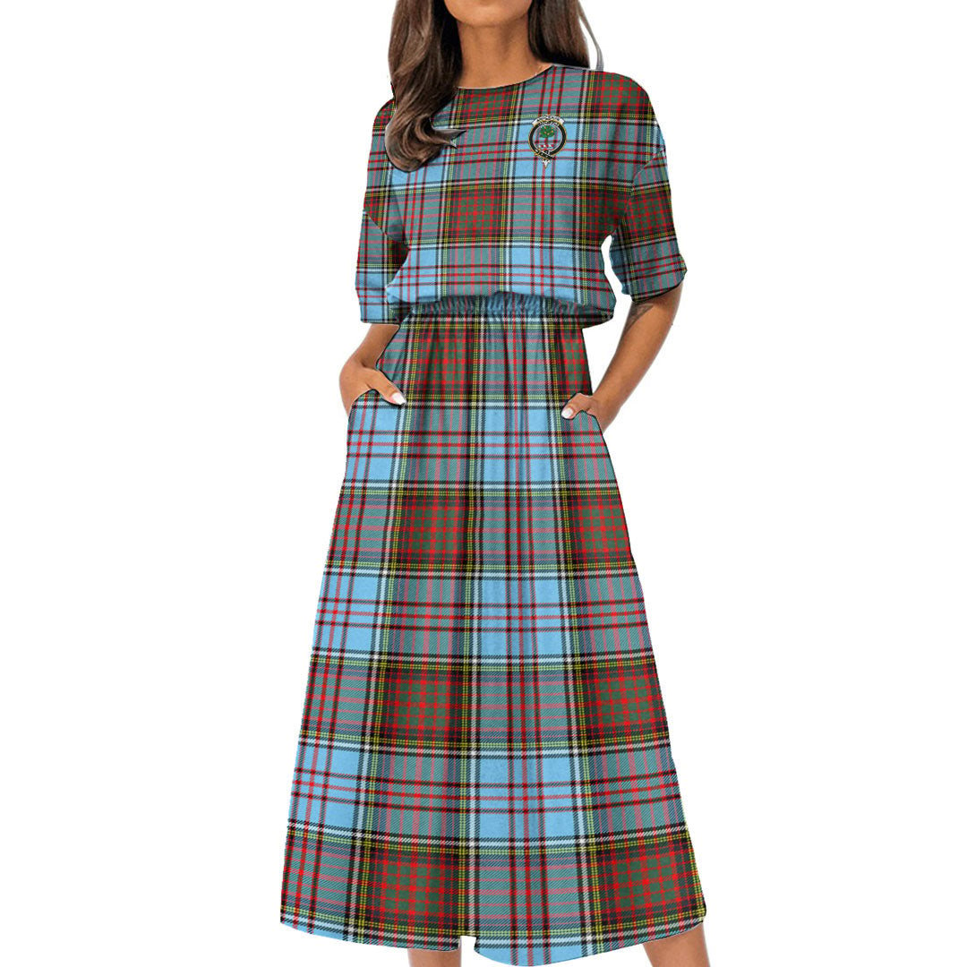 Anderson Ancient Tartan Crest Women's Elastic Waist Dress