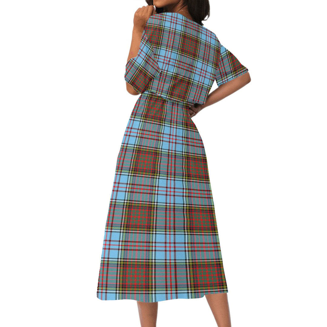 Anderson Ancient Tartan Crest Women's Elastic Waist Dress