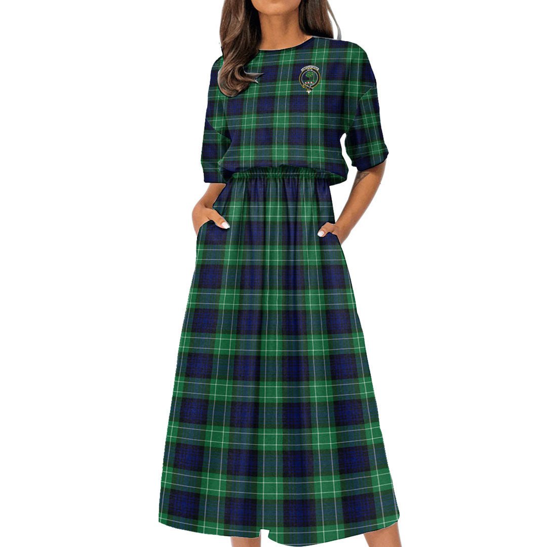 Abercrombie Tartan Crest Women's Elastic Waist Dress