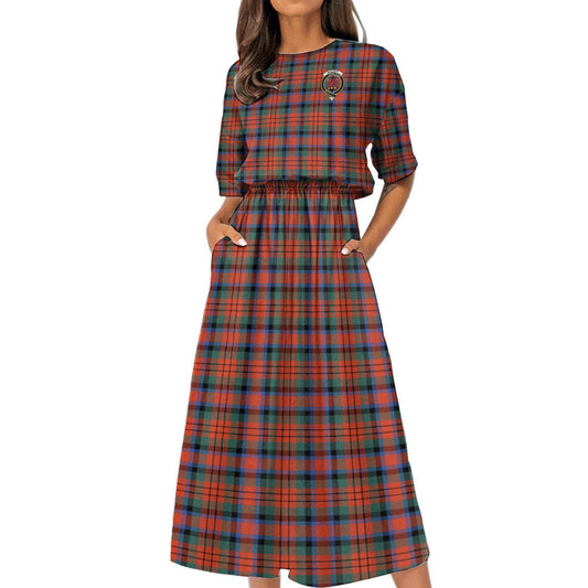 MacDuff Ancient Tartan Crest Women's Elastic Waist Dress