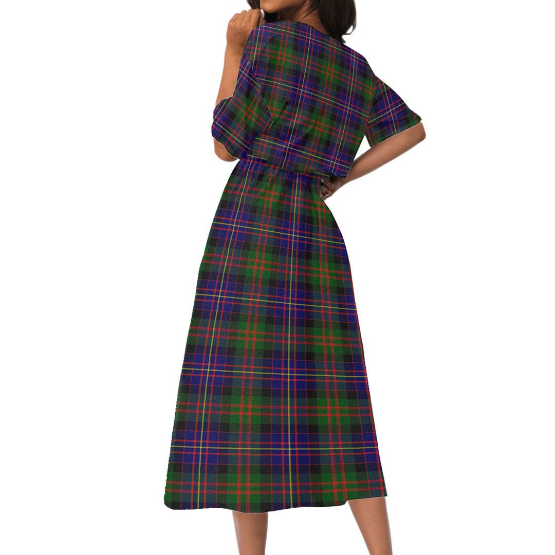 Cameron of Erracht Modern Tartan Crest Women's Elastic Waist Dress