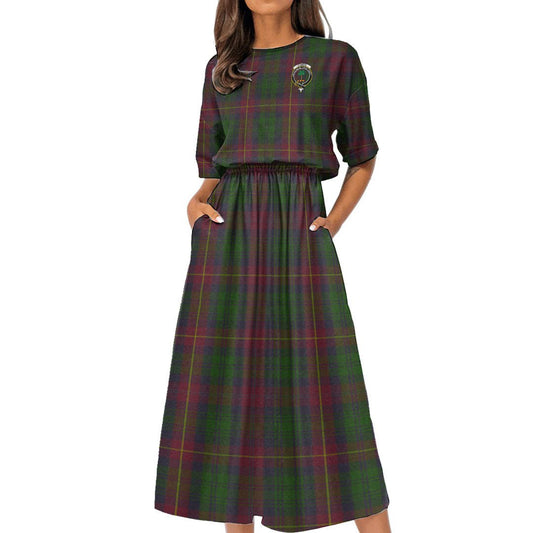 Cairns Tartan Crest Women's Elastic Waist Dress