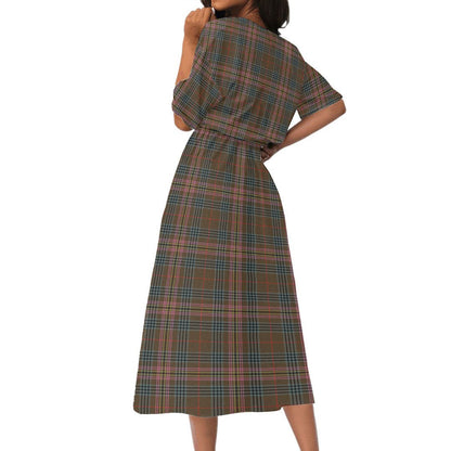 Kennedy Weathered Tartan Crest Women's Elastic Waist Dress