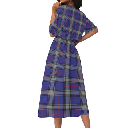 Kinnaird Tartan Crest Women's Elastic Waist Dress