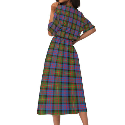 Carnegie Ancient Tartan Crest Women's Elastic Waist Dress