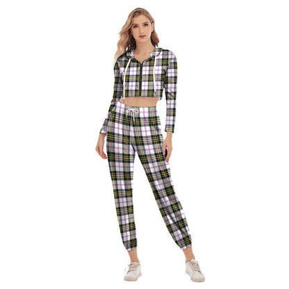 MacPherson Dress Modern Tartan Plaid Crop Hoodie Sports Sets