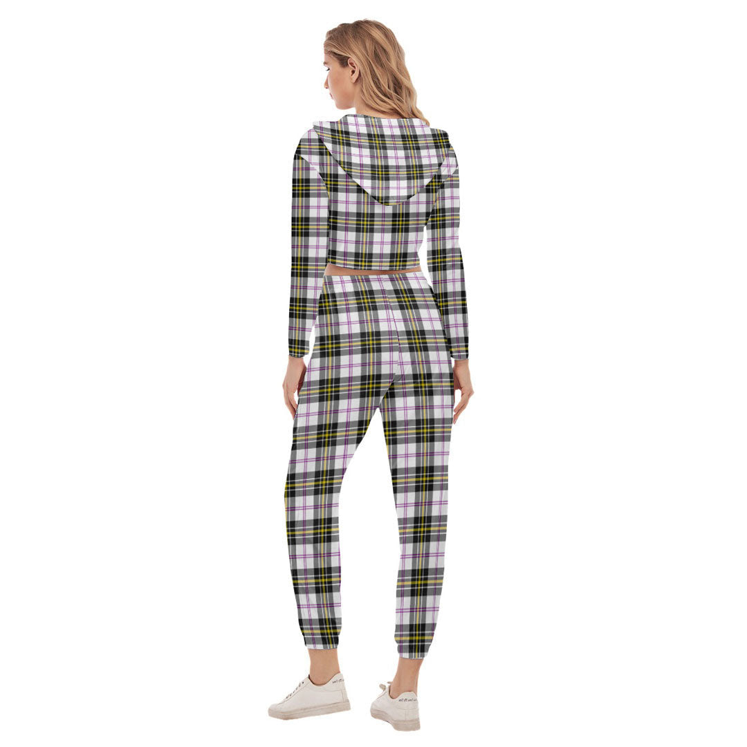 MacPherson Dress Modern Tartan Plaid Crop Hoodie Sports Sets