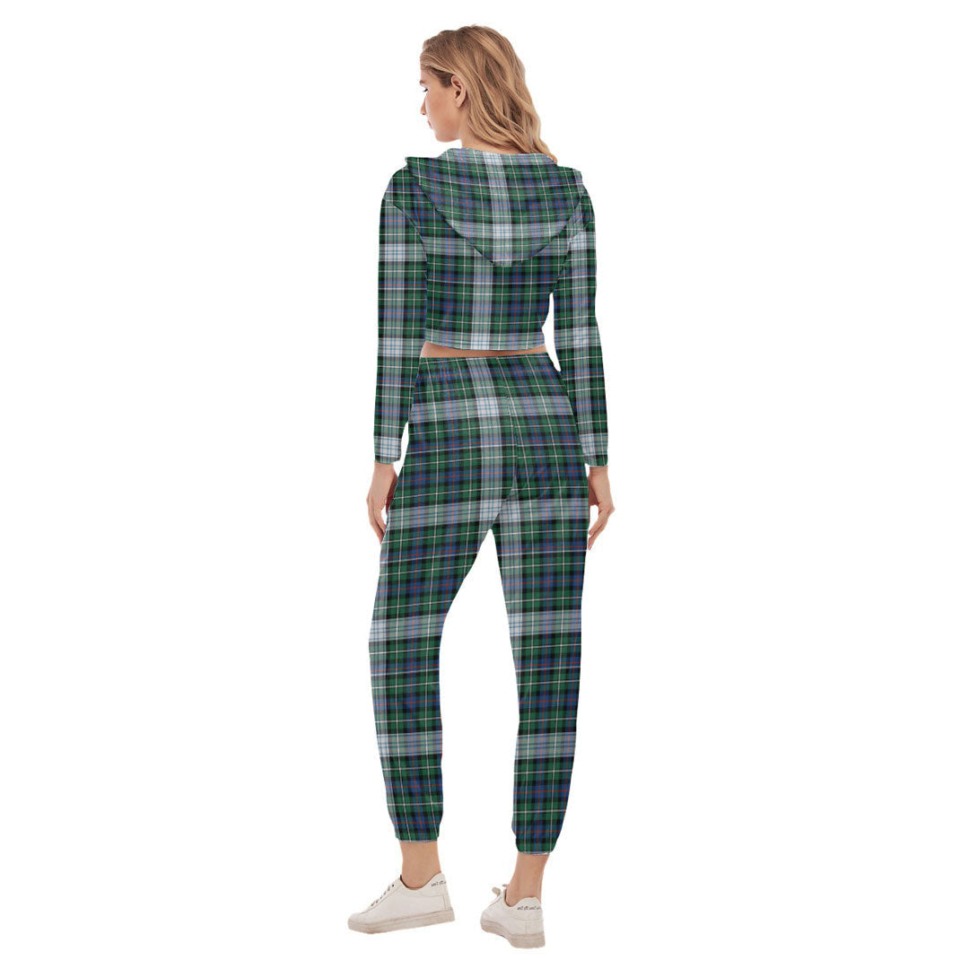 MacKenzie Dress Ancient Tartan Plaid Crop Hoodie Sports Sets