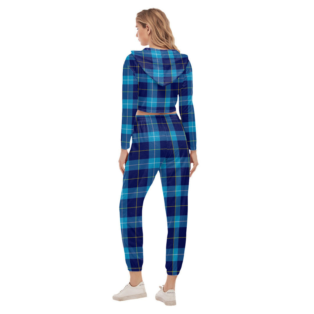 McKerrell Tartan Crest Crop Hoodie Sports Sets