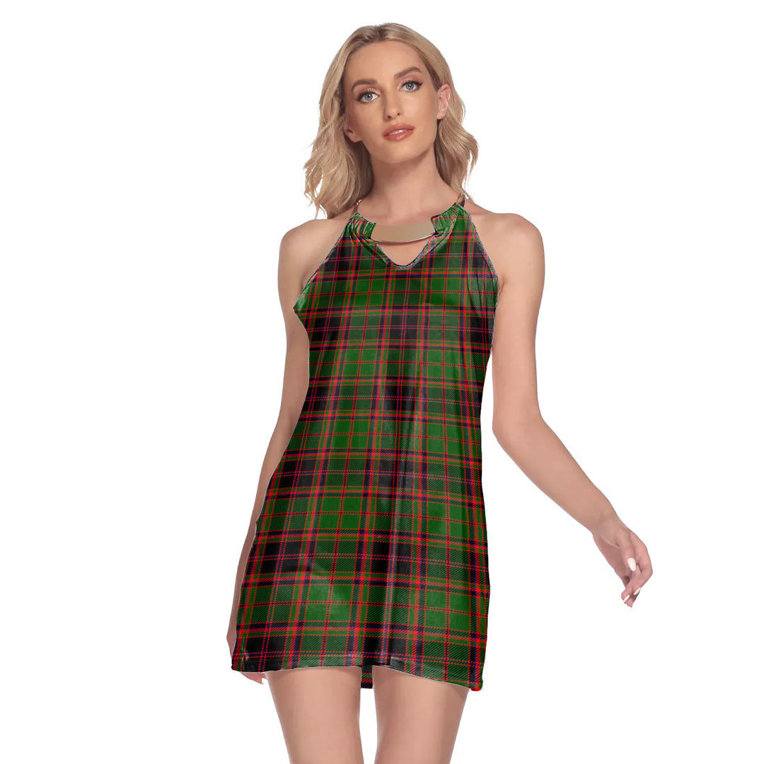 Buchan Modern Tartan Plaid Round Neck Above Knee Dress