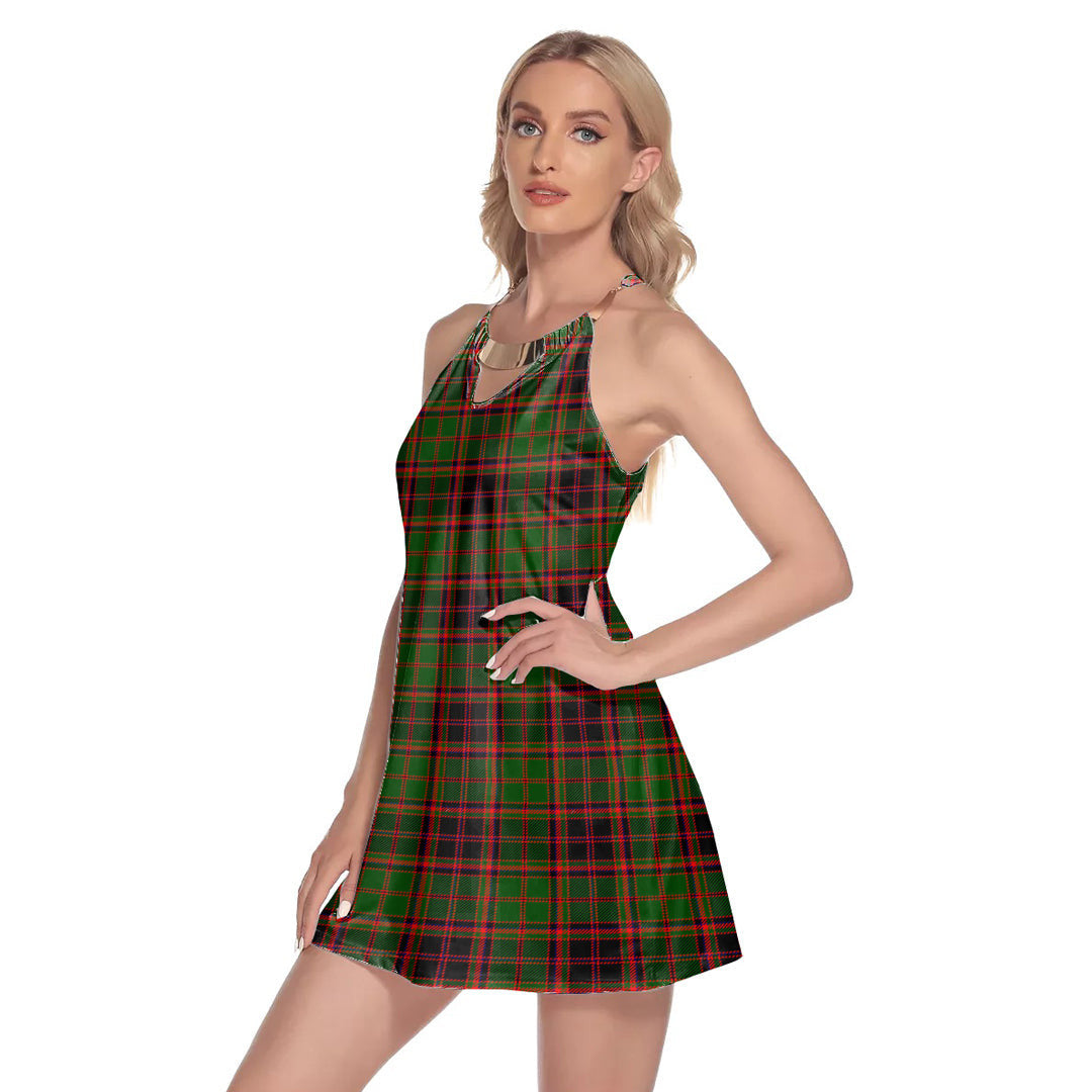 Buchan Modern Tartan Plaid Round Neck Above Knee Dress