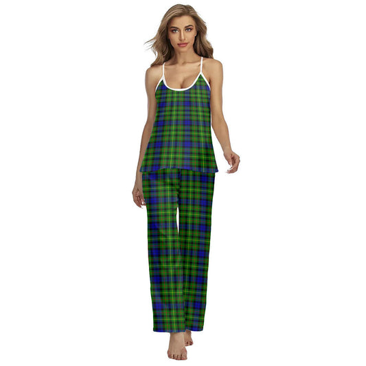 Rollo Modern Tartan Plaid Cami Pajamas Sets