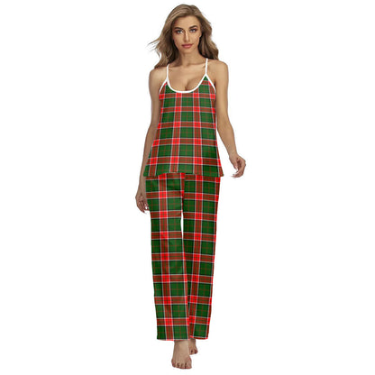 Pollock Modern Tartan Plaid Cami Pajamas Sets