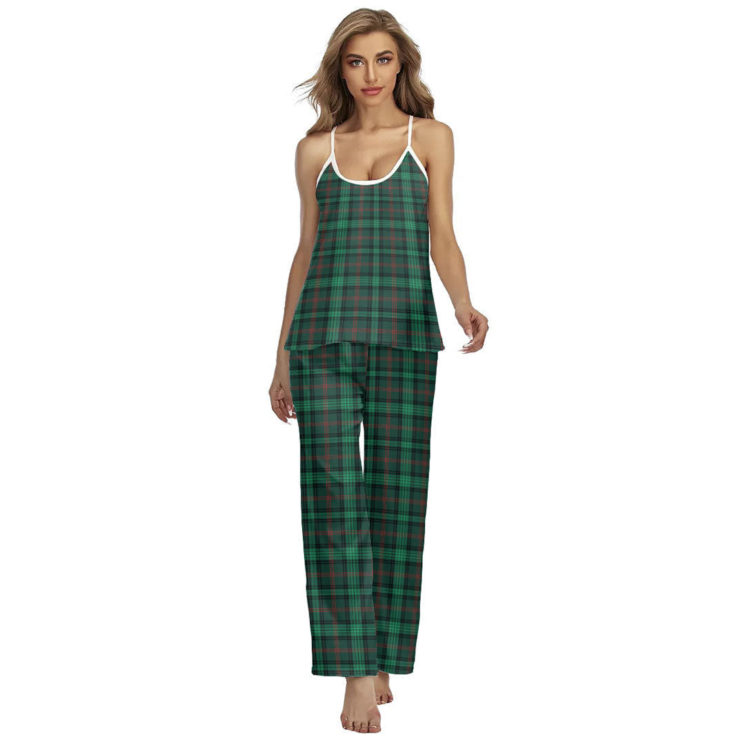 Ross Hunting Modern Tartan Plaid Cami Pajamas Sets