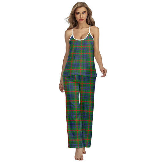 Aiton Tartan Plaid Cami Pajamas Sets