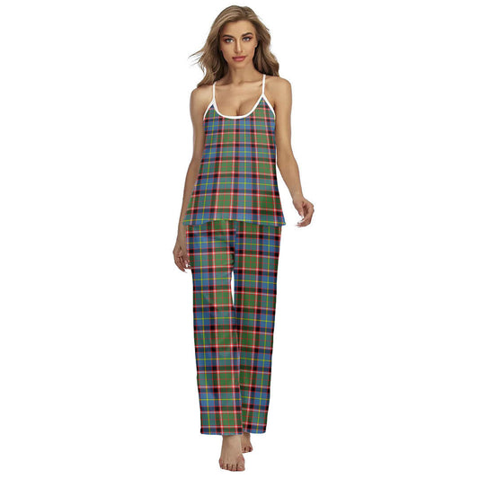 Stirling Bannockburn District Tartan Plaid Cami Pajamas Sets