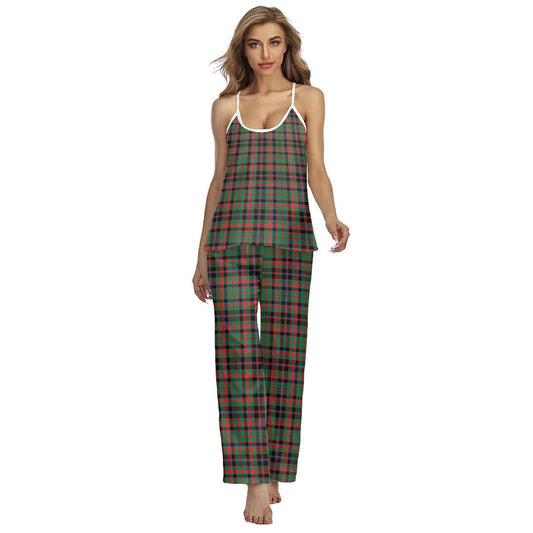 Cumming Hunting Ancient Tartan Plaid Cami Pajamas Sets