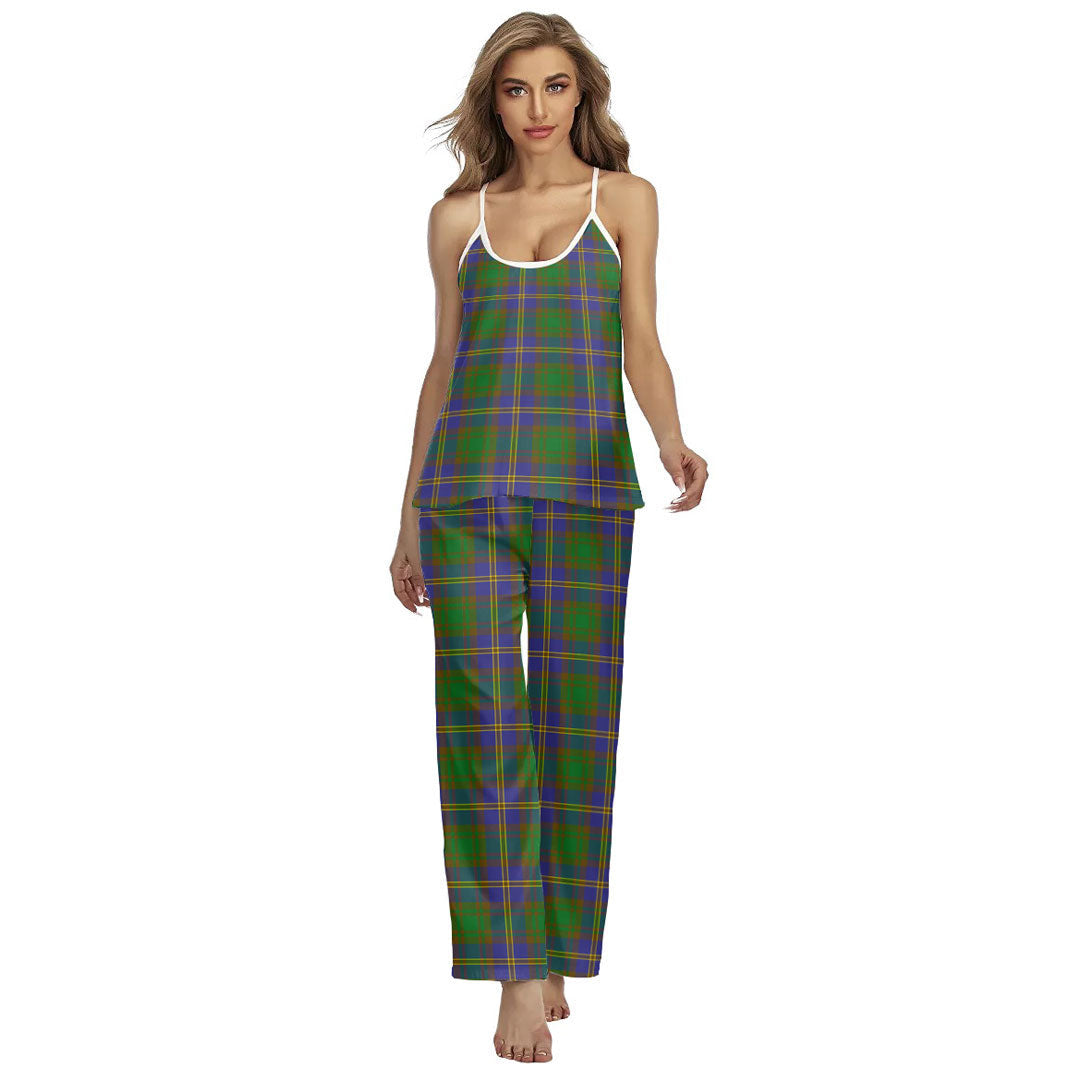 Strange of Balkaskie Tartan Plaid Cami Pajamas Sets