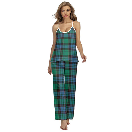 Stewart Old Ancient Tartan Plaid Cami Pajamas Sets