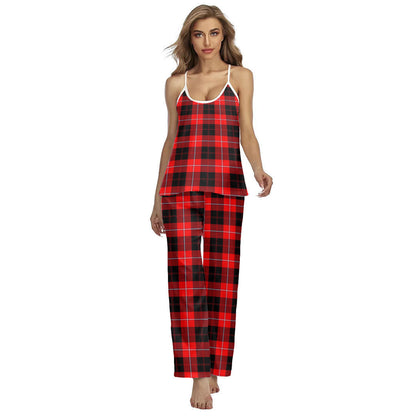 Cunningham Modern Tartan Plaid Cami Pajamas Sets