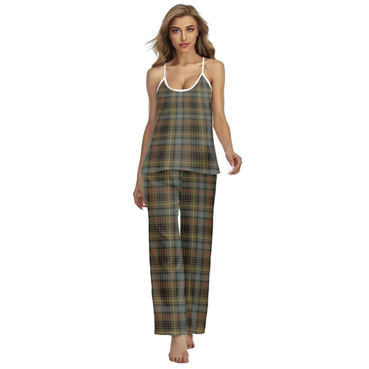 Stewart Hunting Weathered Tartan Plaid Cami Pajamas Sets