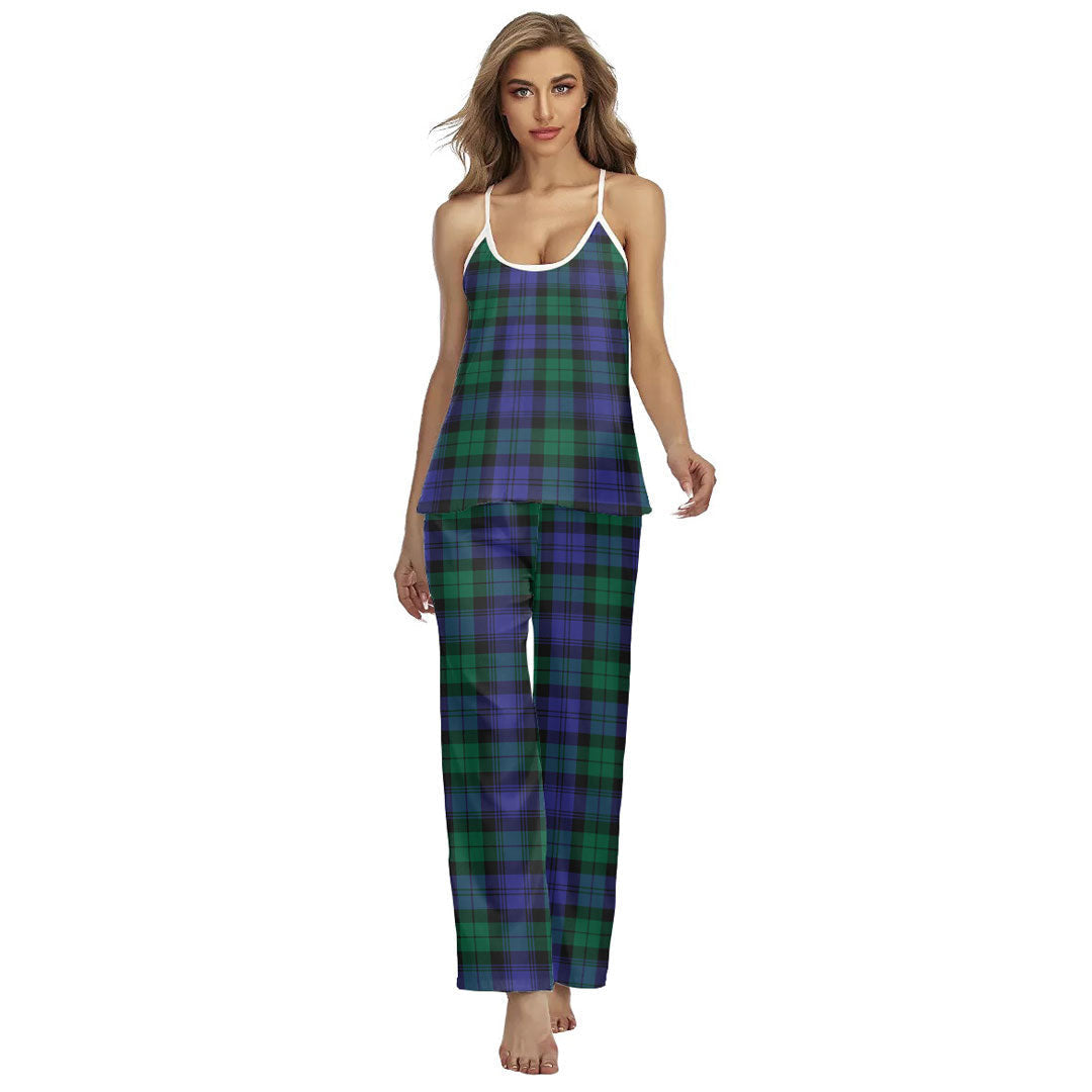 Blackwatch Modern Tartan Plaid Cami Pajamas Sets