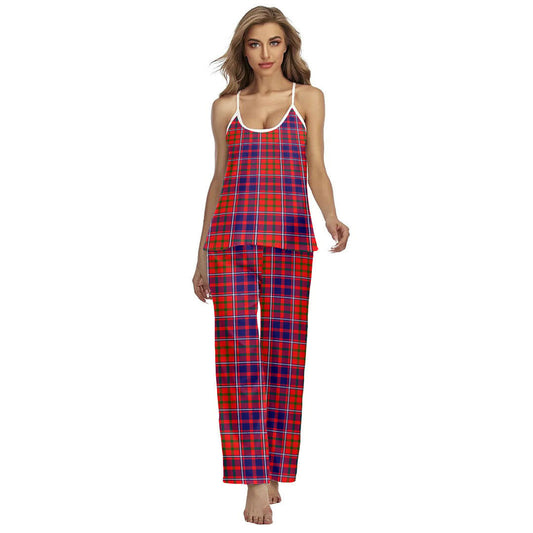 Cameron of Lochiel Modern Tartan Plaid Cami Pajamas Sets