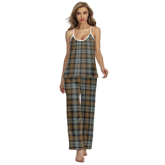 Gordon Weathered Tartan Plaid Cami Pajamas Sets