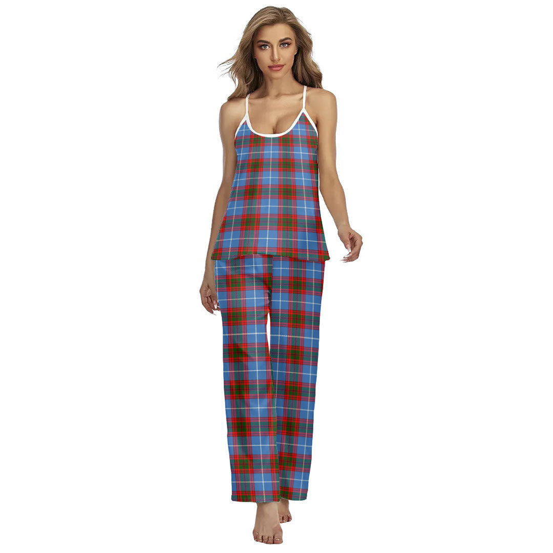 Edinburgh District Tartan Plaid Cami Pajamas Sets