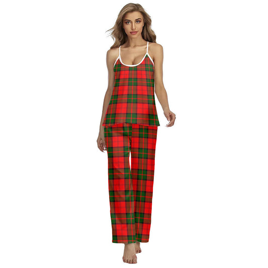 Dunbar Modern Tartan Plaid Cami Pajamas Sets