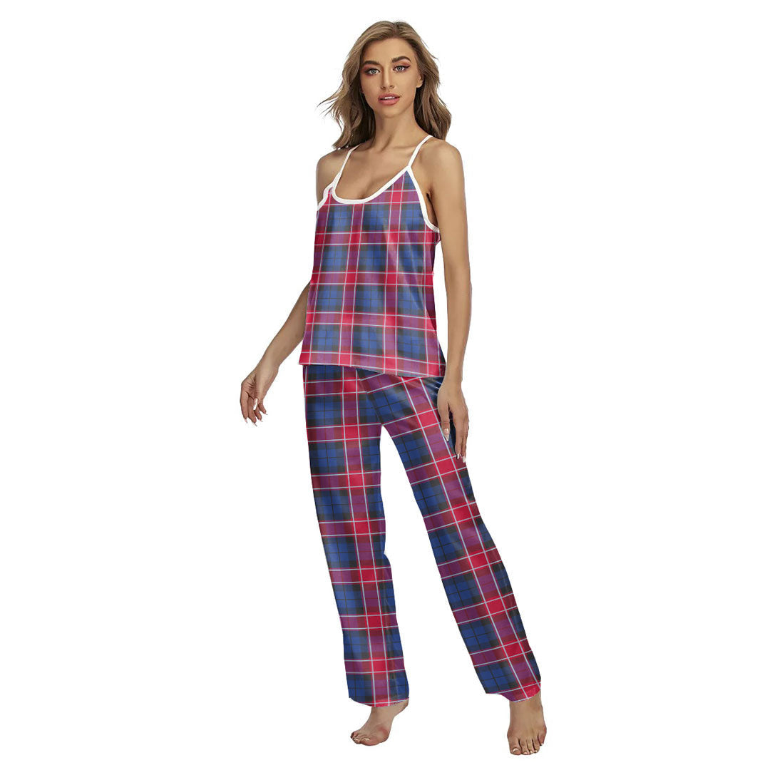 Graham of Menteith Red Tartan Plaid Cami Pajamas Sets