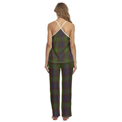 Cunningham Hunting Modern Tartan Plaid Cami Pajamas Sets