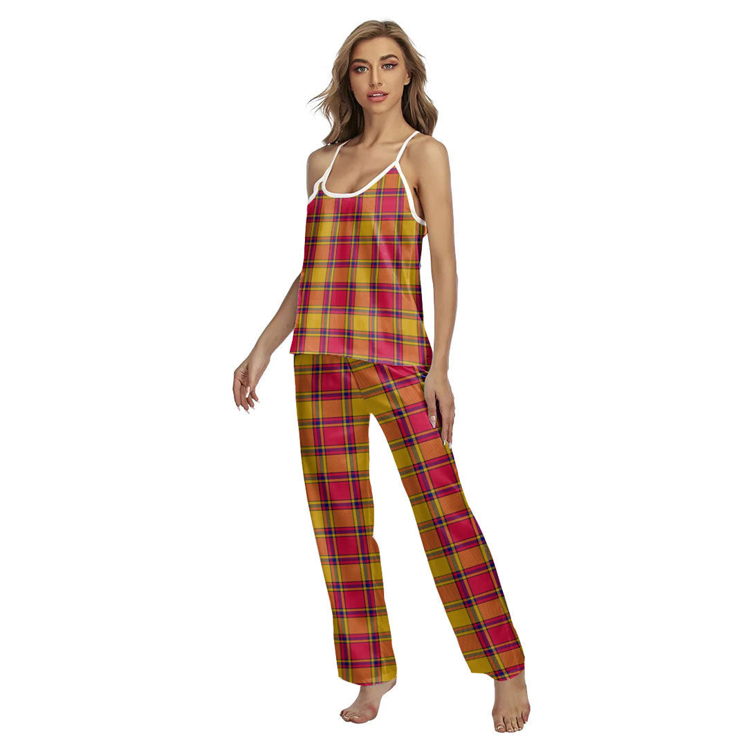 Scrymgeour Tartan Plaid Cami Pajamas Sets