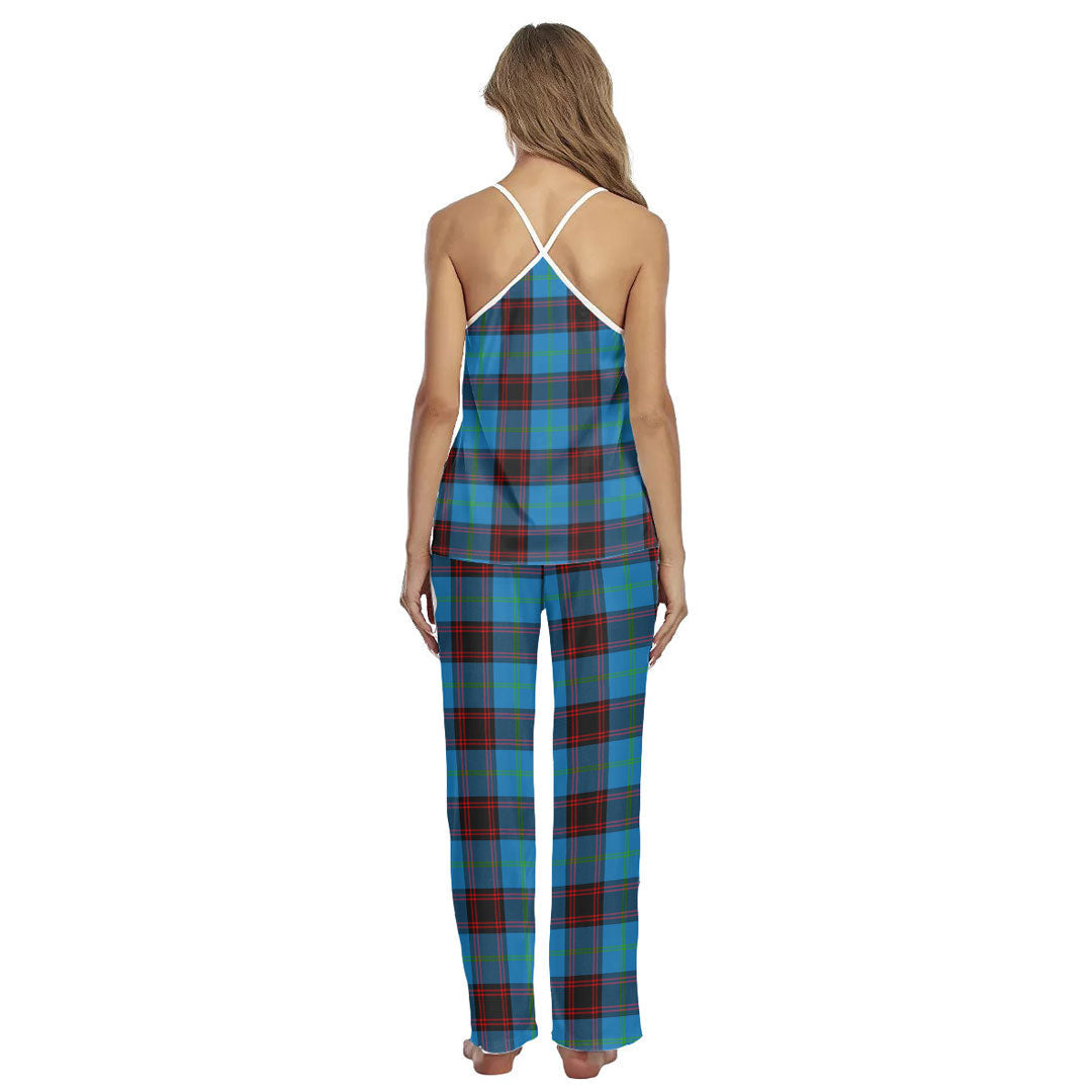 Home Ancient Tartan Plaid Cami Pajamas Sets