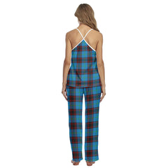 Home Ancient Tartan Plaid Cami Pajamas Sets