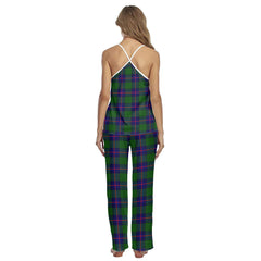 Shaw Modern Tartan Plaid Cami Pajamas Sets